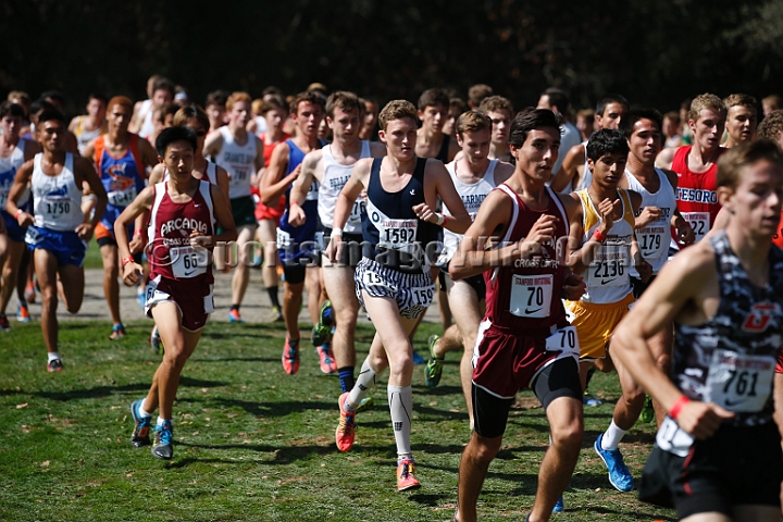 2014StanfordSeededBoys-335.JPG - Seeded boys race at the Stanford Invitational, September 27, Stanford Golf Course, Stanford, California.